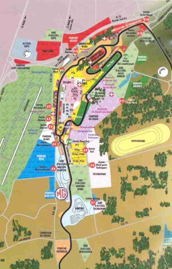 Sarthe Circuit, 24 heures du Mans, le Mans, V8 Register, MG Car Club